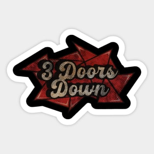 3 Doors Down - Red Diamond Sticker